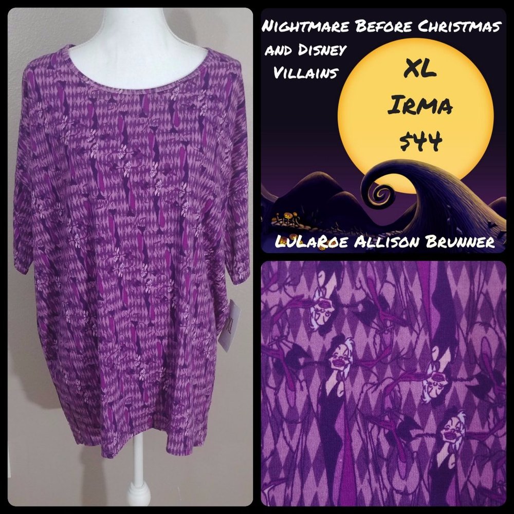 ⭐ Lularoe Disney Irma Tunic - XL - NWT